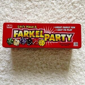 Farkel Party Dice Game - Red Tin